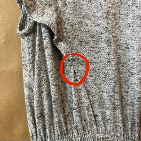 Rebecca Taylor | V-Neck Jersey Midi Dress Ruffle Smocked Tiered Dress Size M - Picture 12 of 16